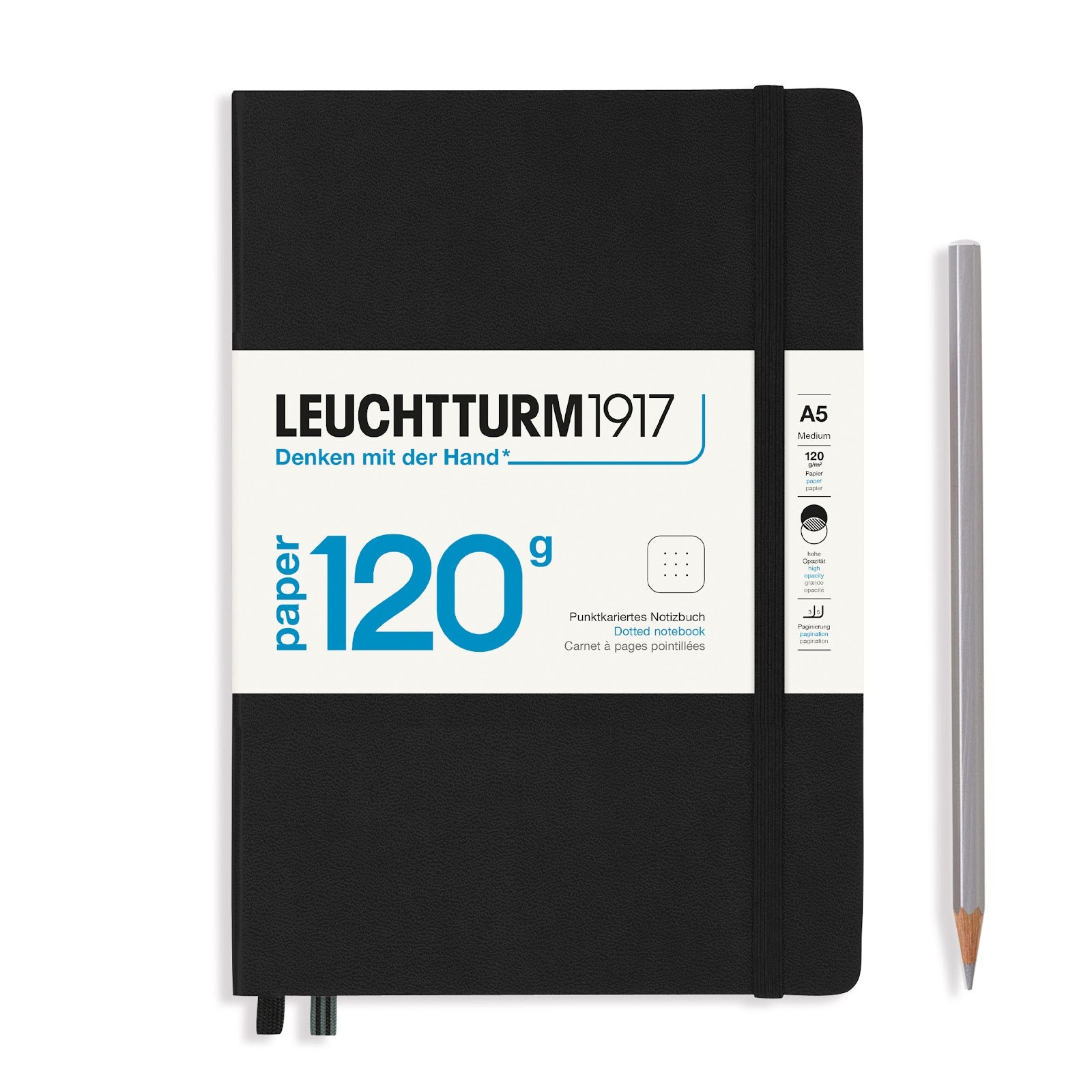 Notebook Medium (A5), 120G, Hardcover, 203 numbered pages