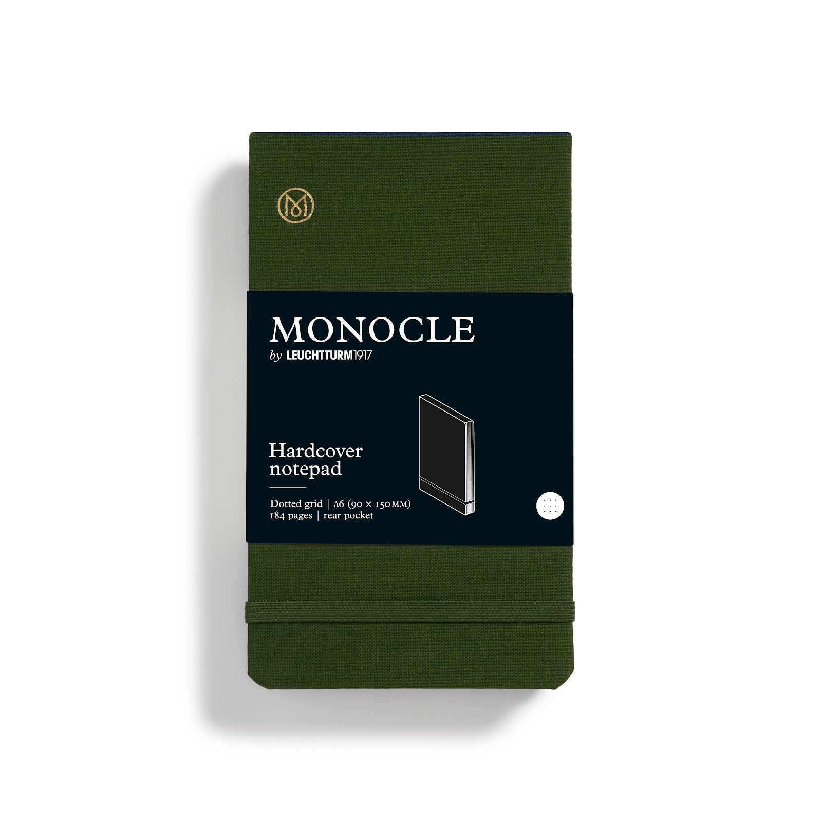 Monocle Notepad Pocket (A6), Hardcover, 184 numbered pages, Dotted