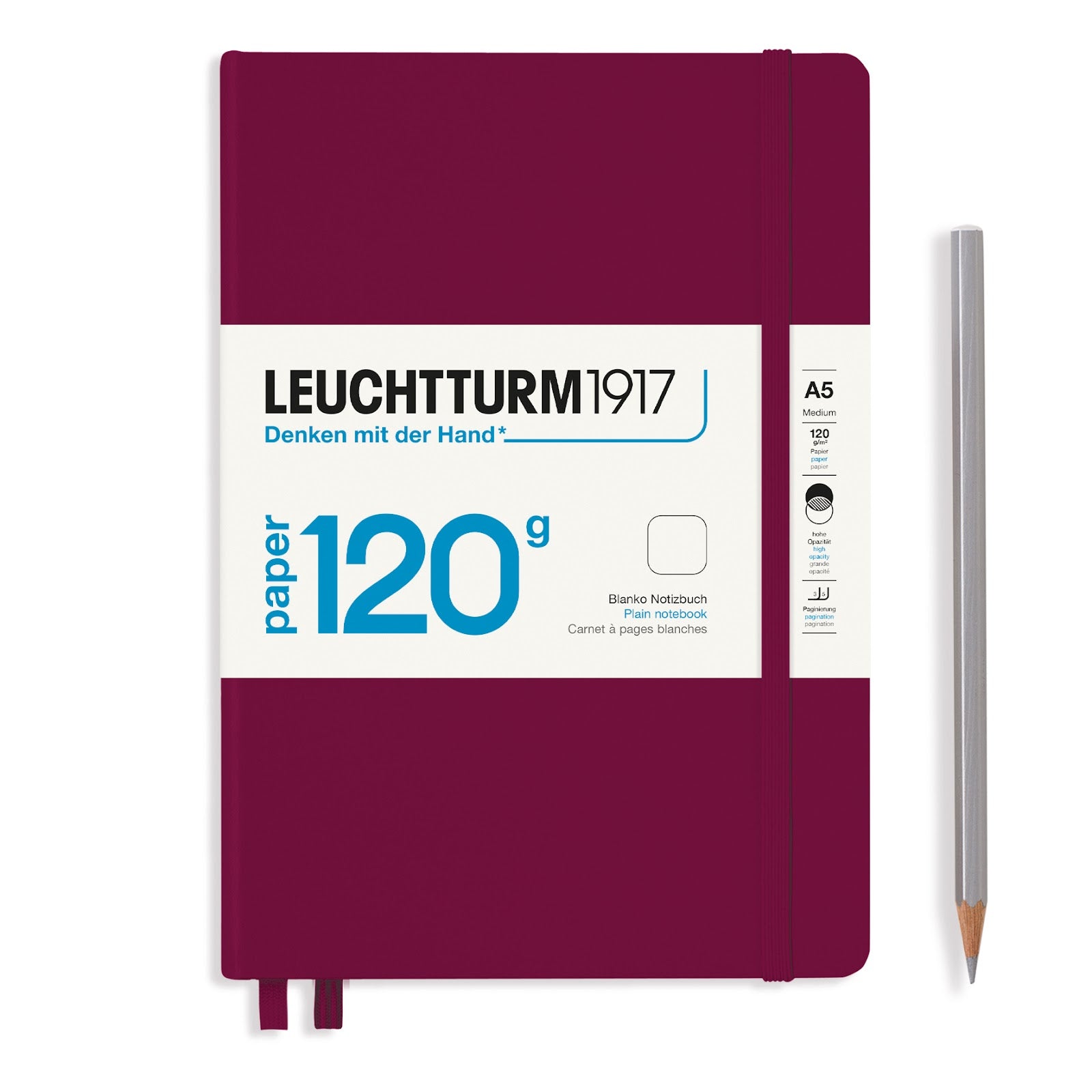 【未開封・4冊まとめ売り】LEUCHTTURM1917 A5 ノート 無地バニラ Notebook Medium (A5), 120G, Hardcover, 203 numbered pages