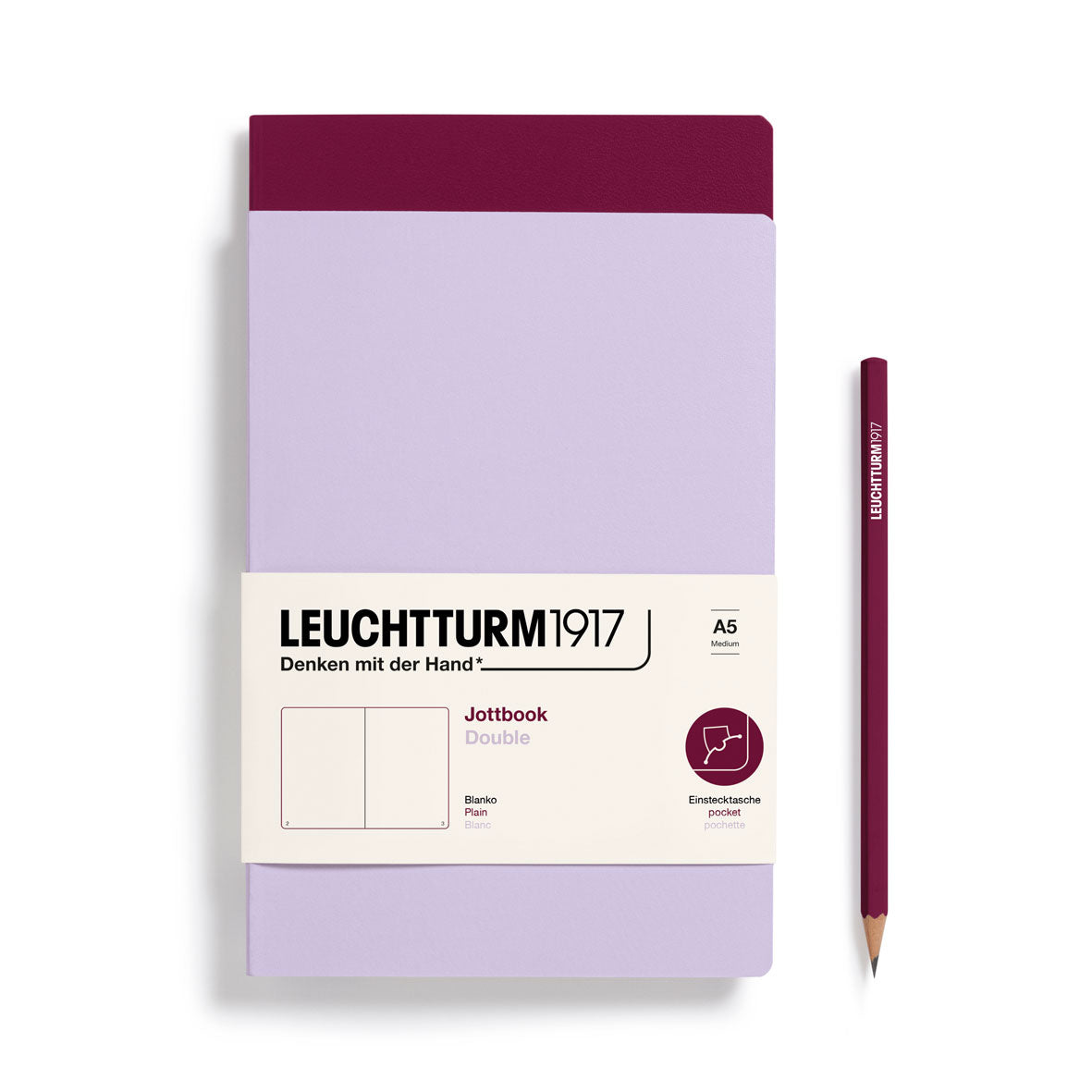 Jottbook Double, 59 numbered pages, Pack of 2