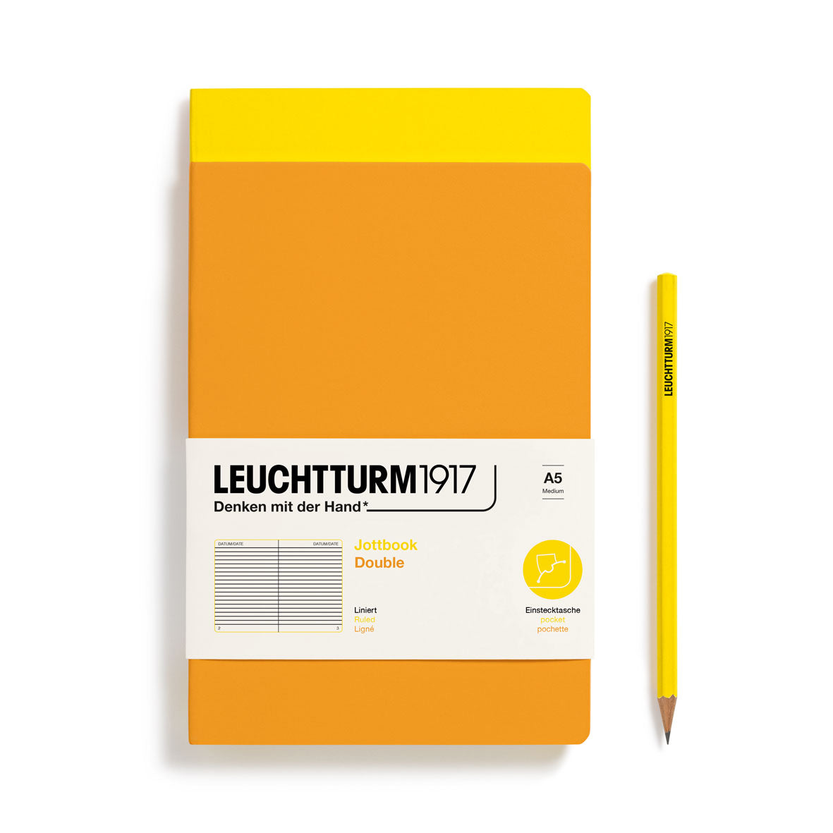Jottbook Double, 59 numbered pages, Pack of 2