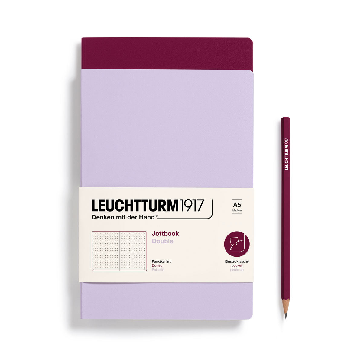 Jottbook Double, 59 numbered pages, Pack of 2