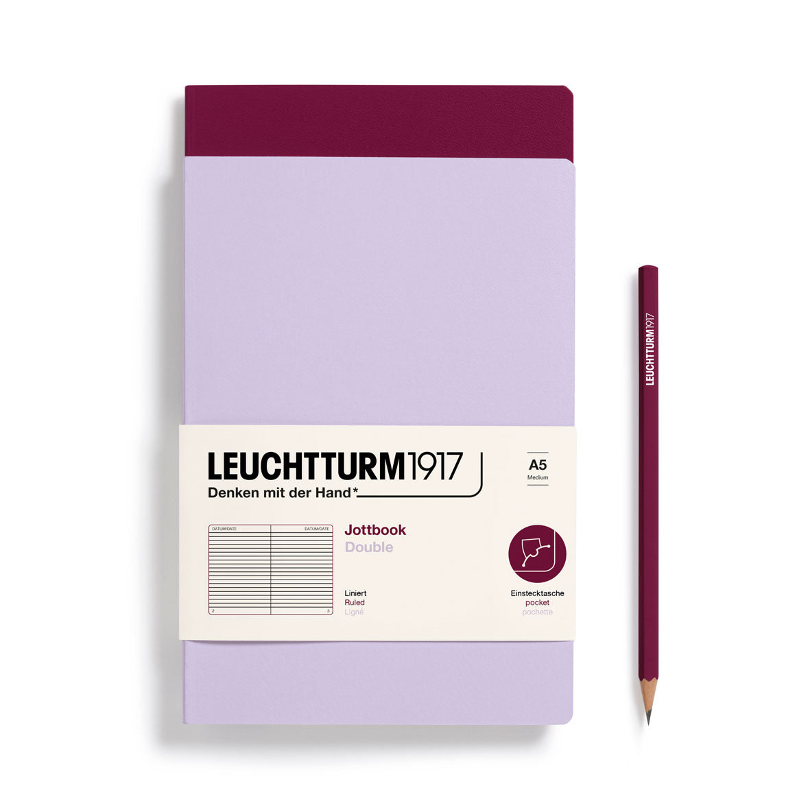 Jottbook Double, 59 numbered pages, Pack of 2