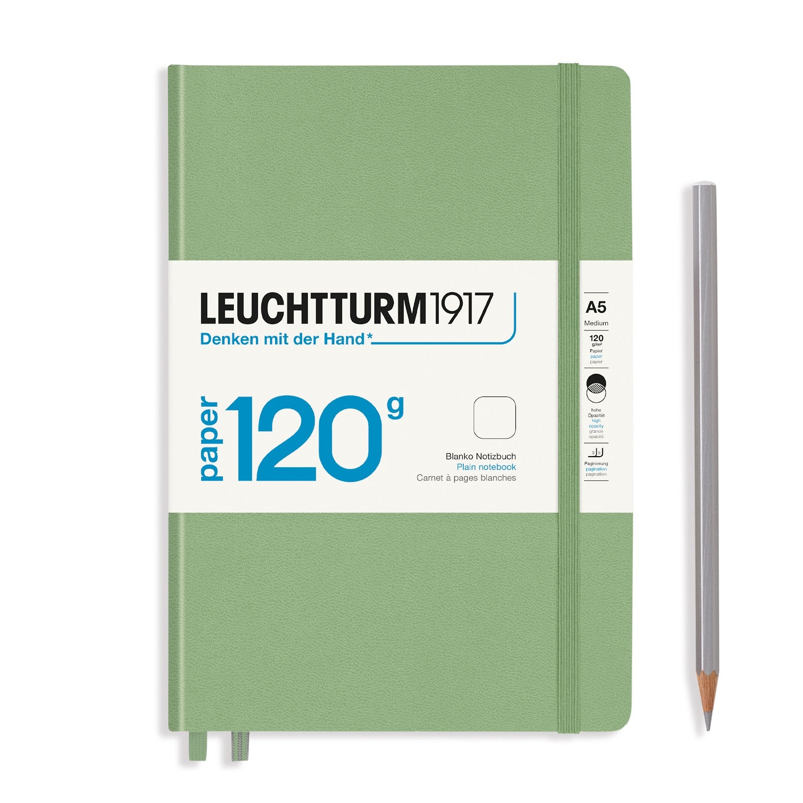 Notebook Medium (A5), 120G, Hardcover, 203 numbered pages