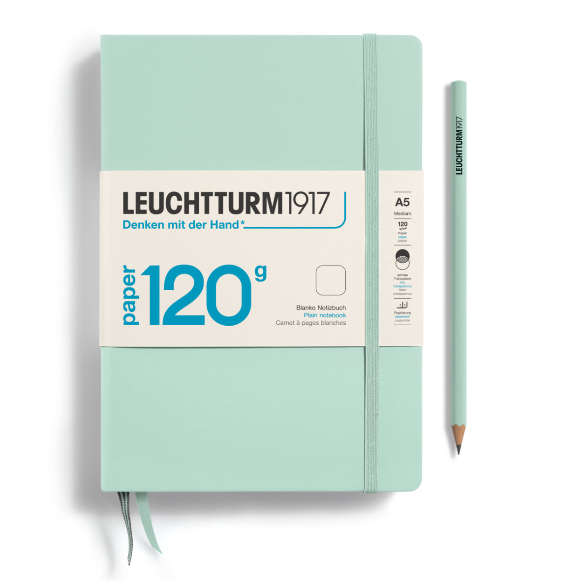 Notebook Medium (A5), 120G, Hardcover, 203 numbered pages