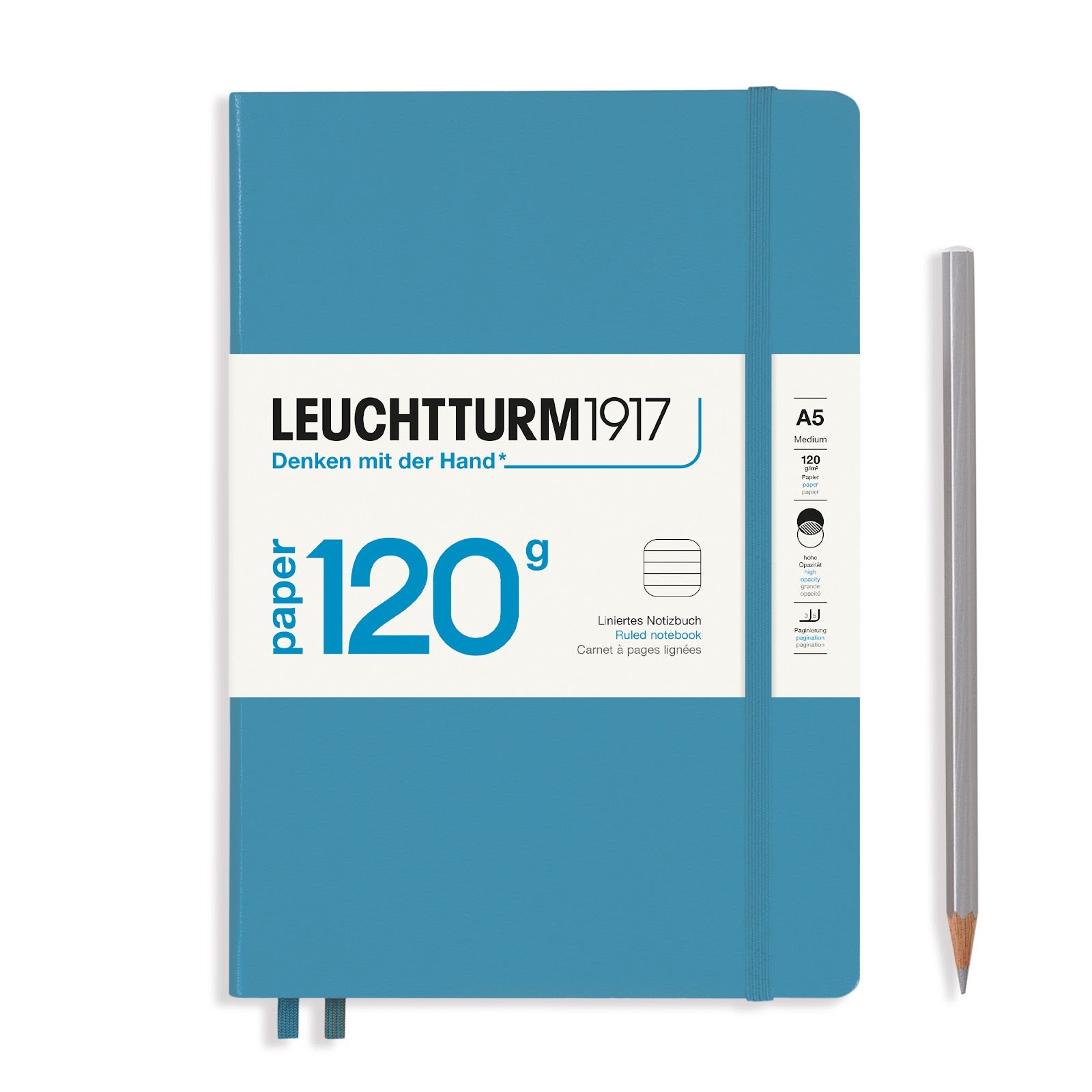 Notebook Medium (A5), 120G, Hardcover, 203 numbered pages