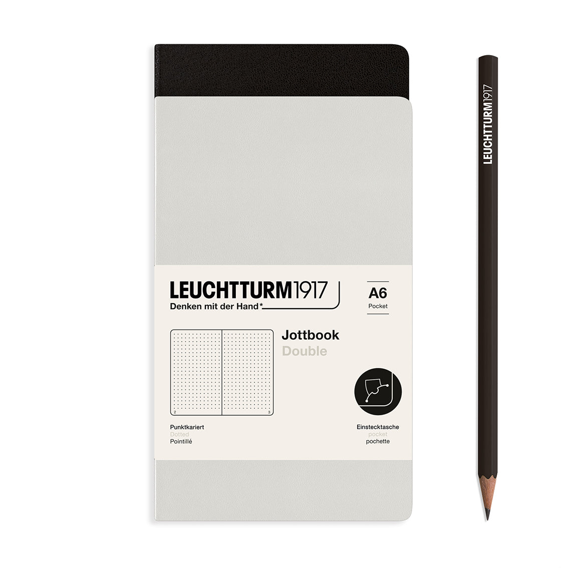 Jottbook Double, 59 numbered pages, Pack of 2