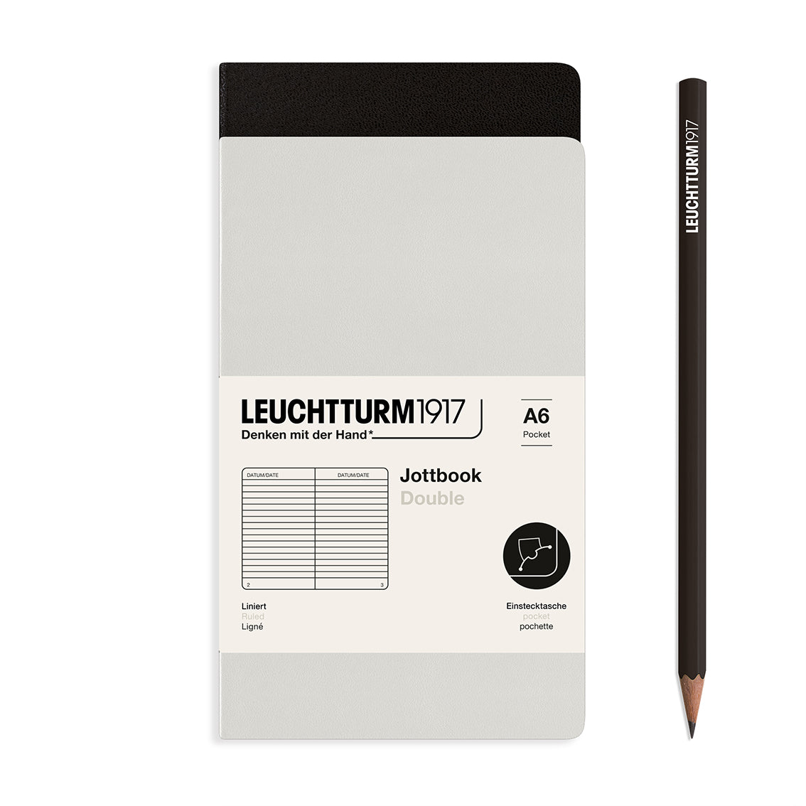 Jottbook Double, 59 numbered pages, Pack of 2