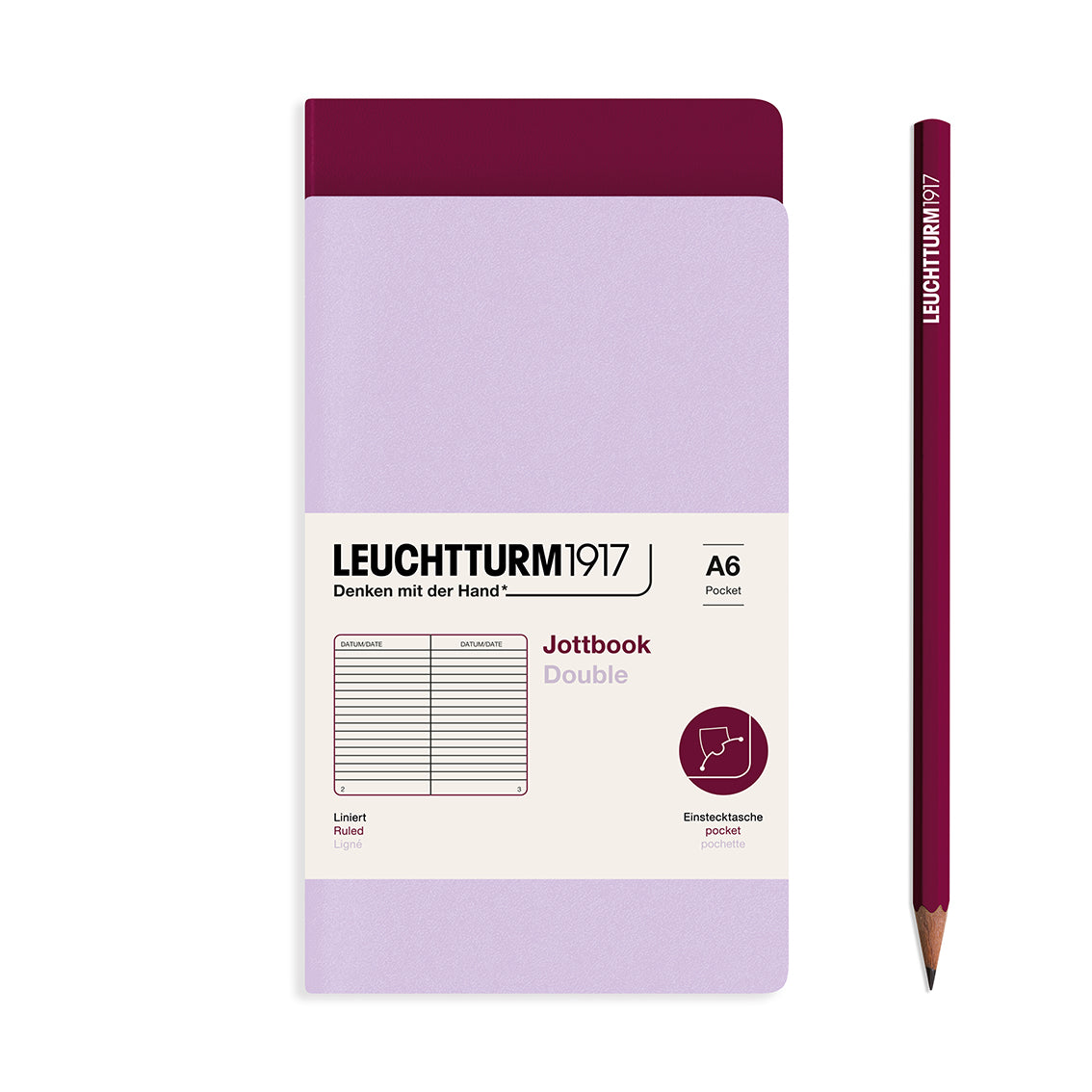 Jottbook Double, 59 numbered pages, Pack of 2