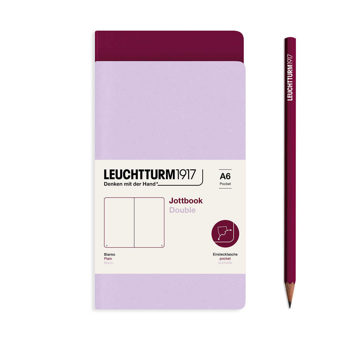 Jottbook Double, 59 numbered pages, Pack of 2