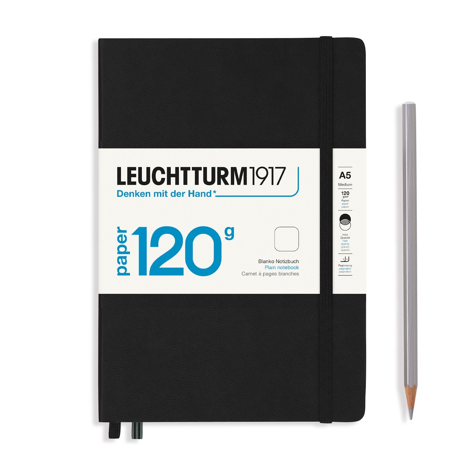 Notebook Medium (A5), 120G, Hardcover, 203 numbered pages