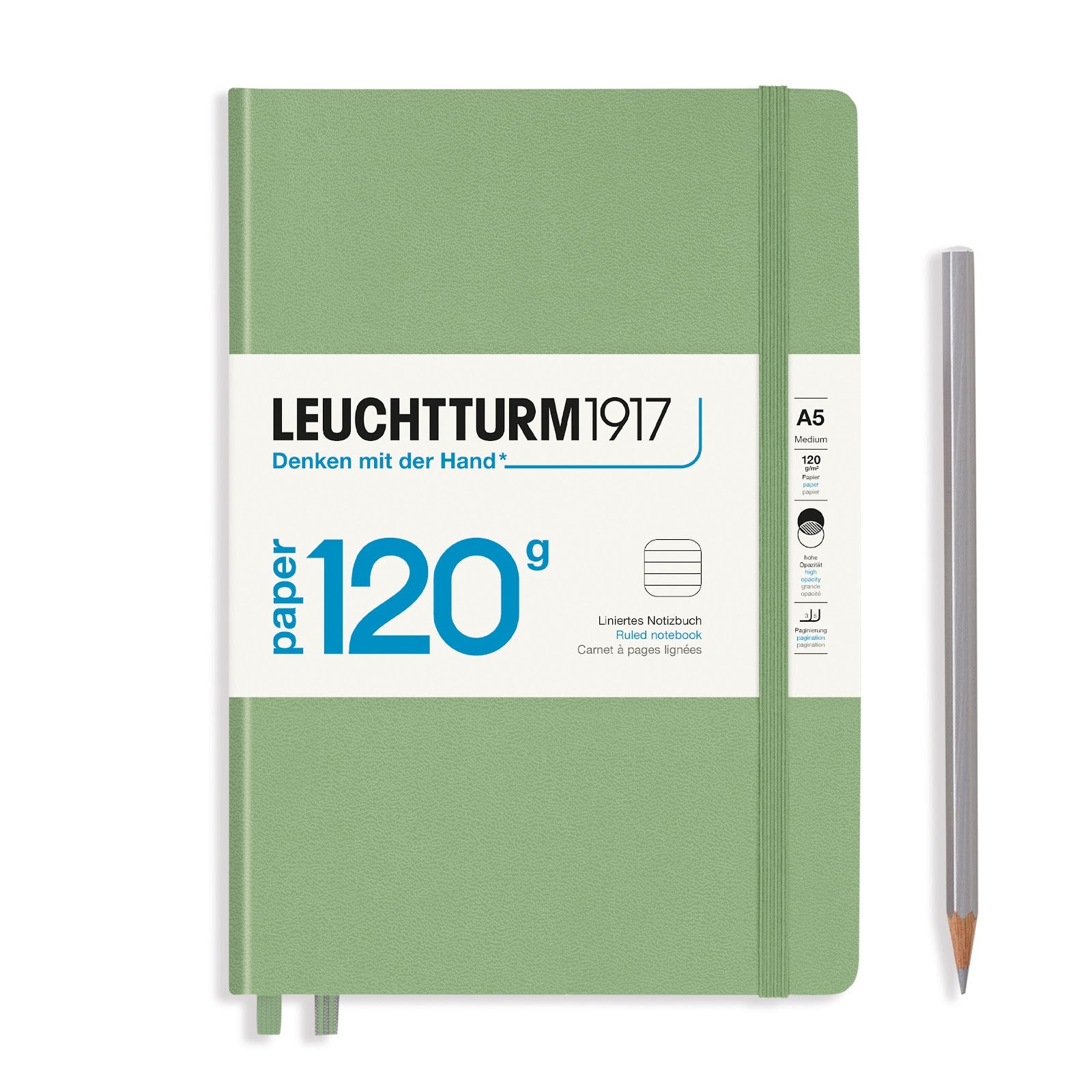 Notebook Medium (A5), 120G, Hardcover, 203 numbered pages
