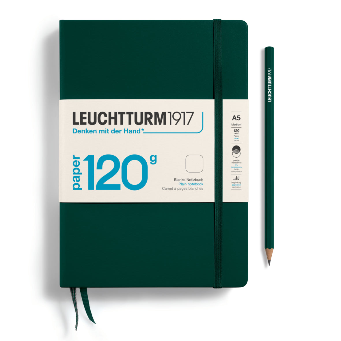 Notebook Medium (A5), 120G, Hardcover, 203 numbered pages