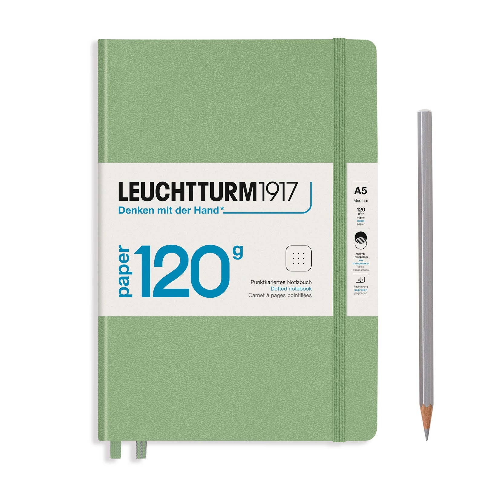 Notebook Medium (A5), 120G, Hardcover, 203 numbered pages