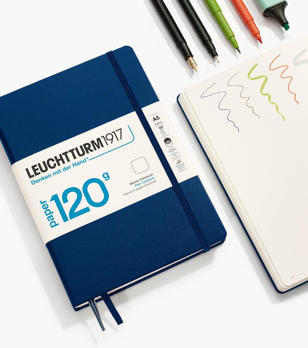 Notebook Medium (A5), 120G, Hardcover, 203 numbered pages