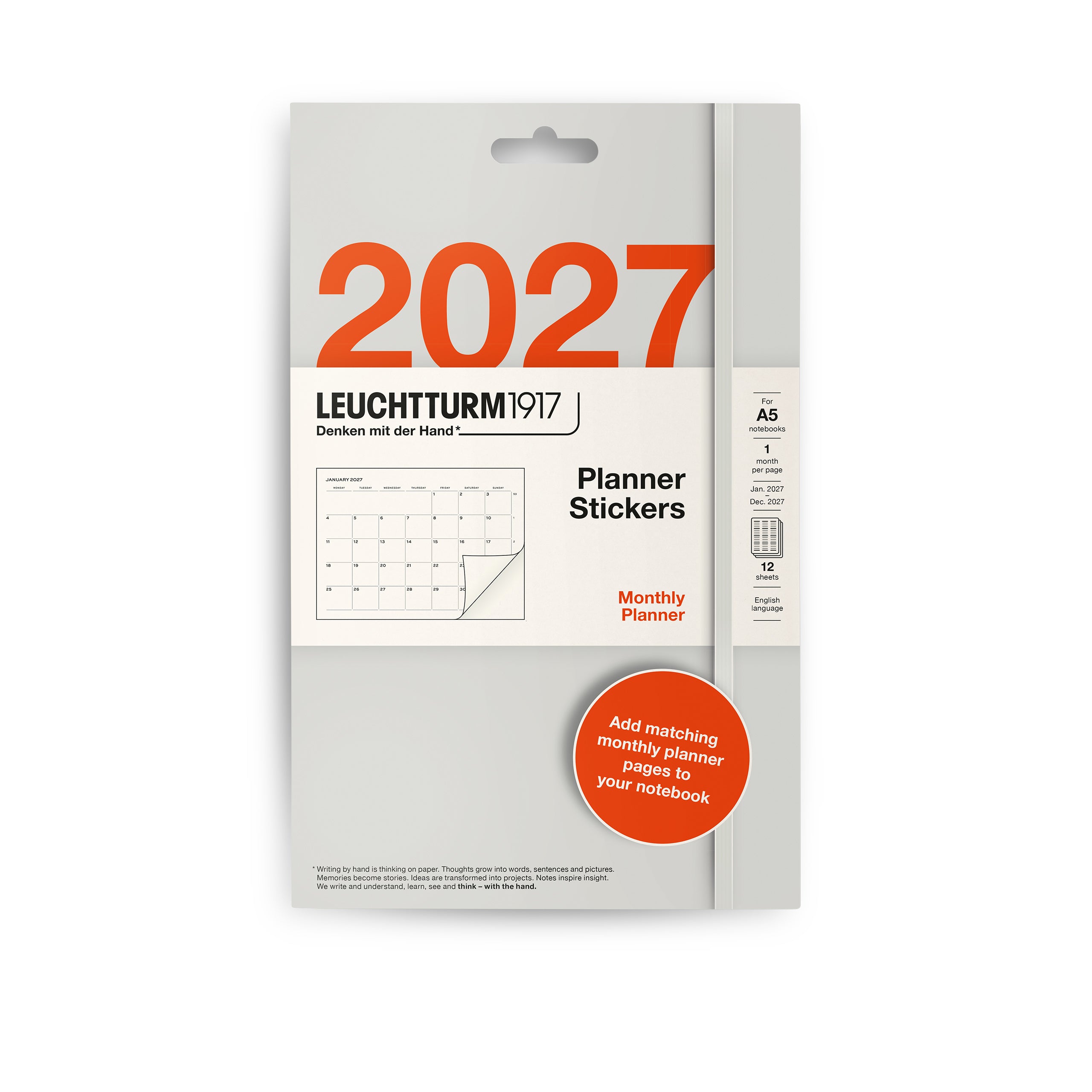 Planner Stickers 2027