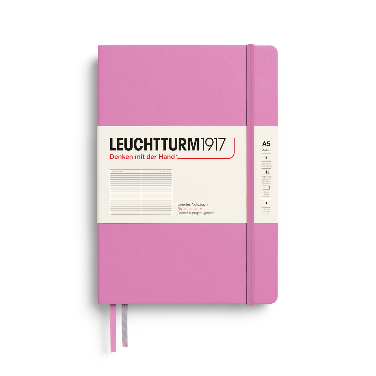 Bubblegum notebook with Leuchtturm1917 branding on a white background