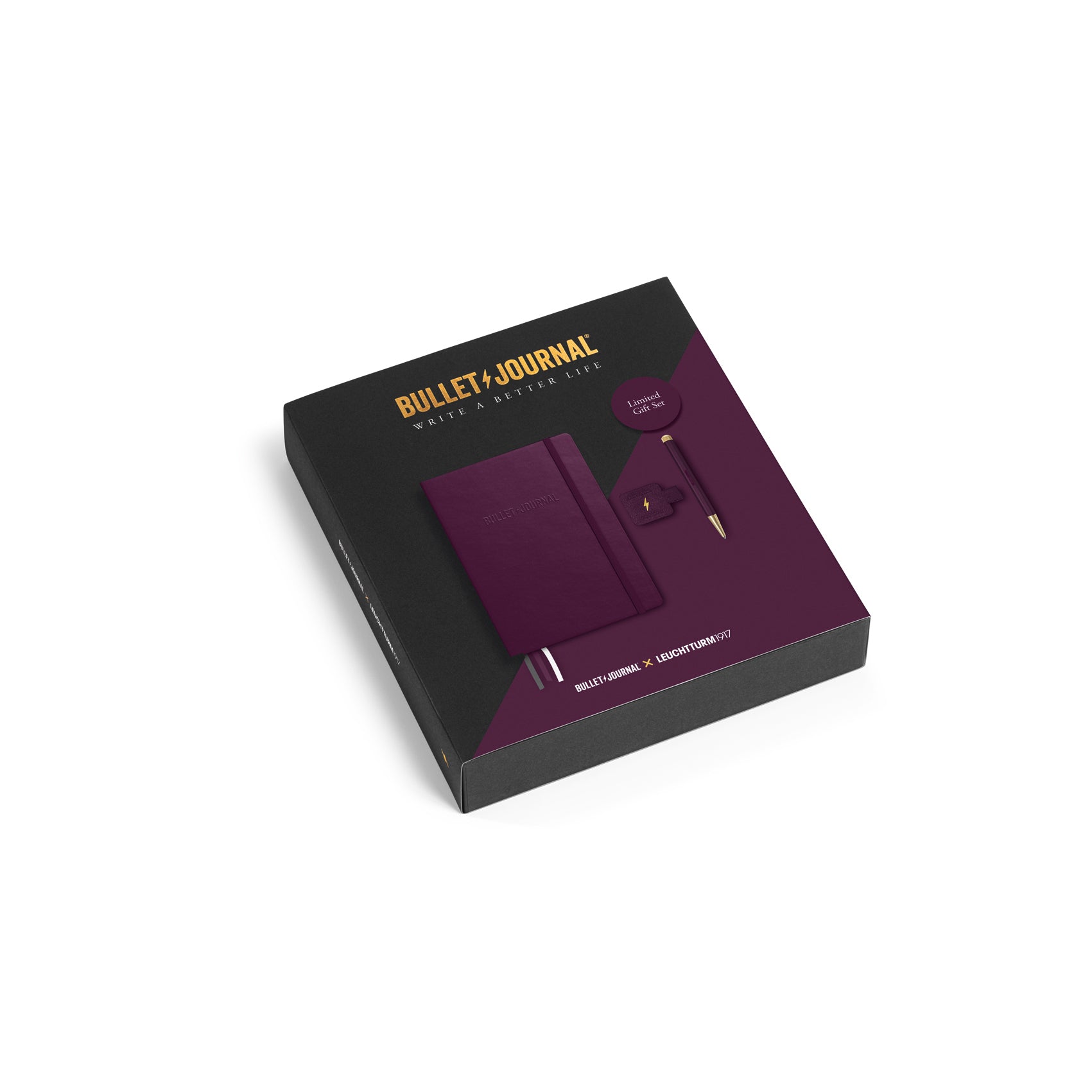 Bullet Journal Gift Set incl.1 Bullet Journal Purple26,1 Drehgriffel and 1 Pen Loop