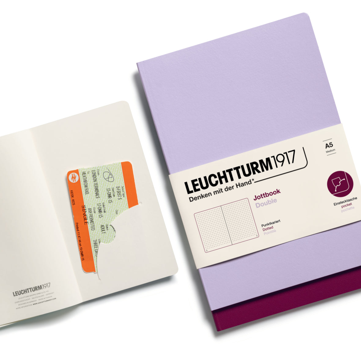 Jottbook Double, 59 numbered pages, Pack of 2
