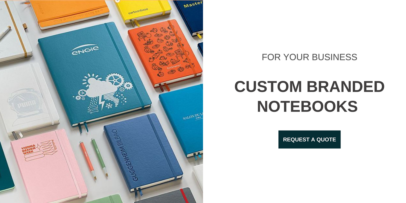Custom Branded with your logo Notebooks 