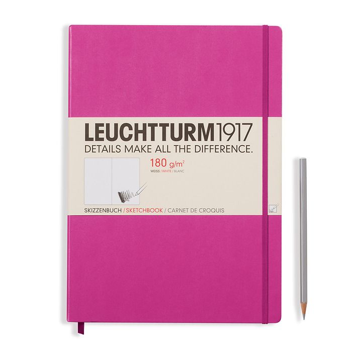 Sketchbook Master (A4+) 96 pages (180 g/sqm), plain, pink
