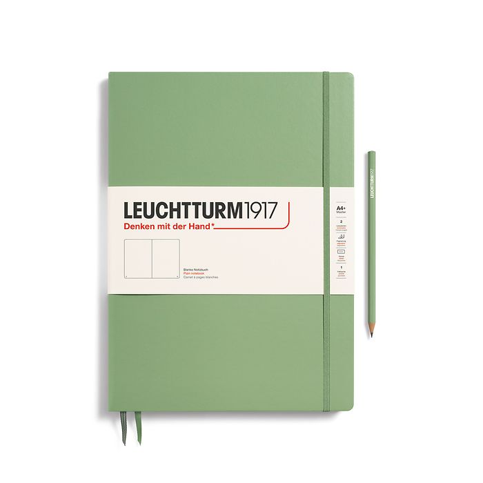 Black LEUCHTTURM1917 Medium A5 Ruled Softcover Notebook - 123 Numbered Pages 