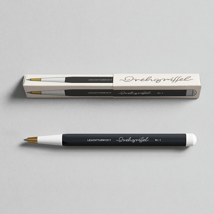 Drehgriffel Nr. 1, Black - Gel pen with black ink
