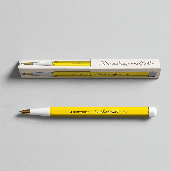 Drehgriffel Nr. 1, Lemon - Gel pen with black ink