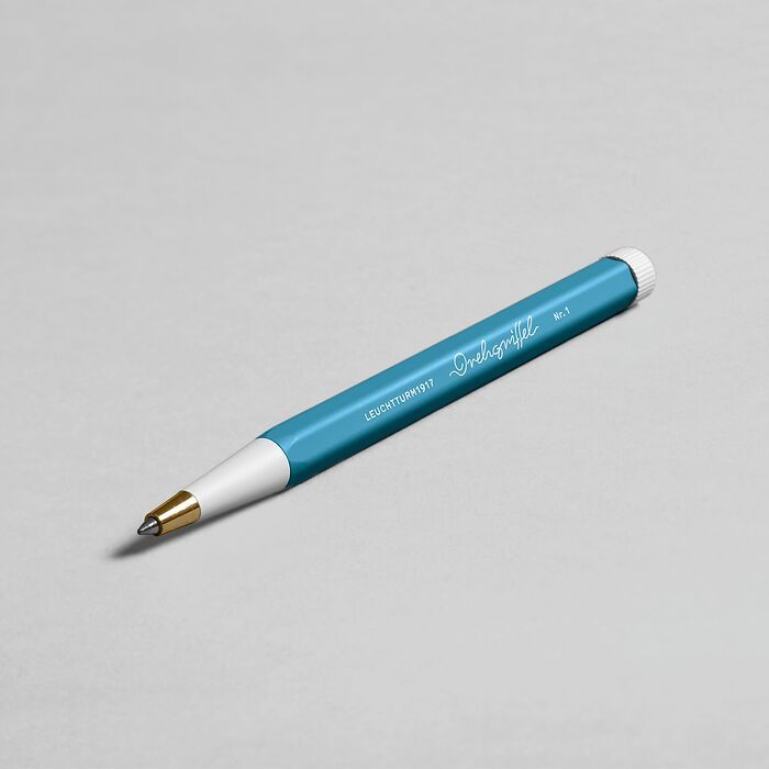 Drehgriffel Nr. 1, Nordic Blue - Gel pen with black ink