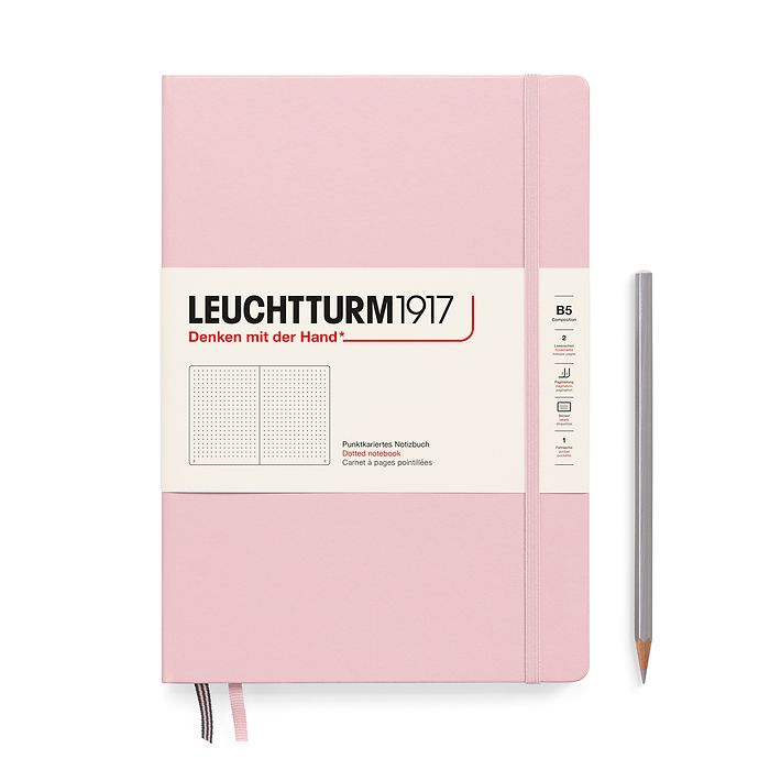 Notebook Composition (B5), Hardcover, 219 numbered pages, Powder, dotted
