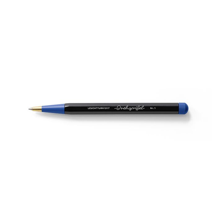 Drehgriffel Nr. 1, Black/Royal Blue - Ballpoint pen, Bauhaus Edition