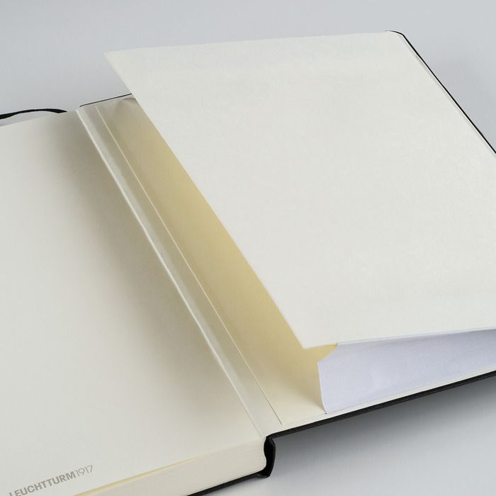 Notebook Pocket (A6), Hardcover book linen, 185 numbered pages