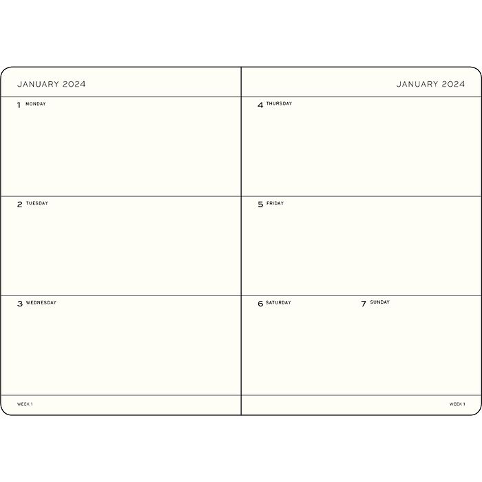 Weekly Planner 18 Months, English