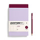 Jottbook (A5), 59 numbered pages, plain, Lilac and Port Red, Pack of 2