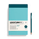 Jottbook (A5), 59 numbered pages, ruled, Aquamarine and Pacific Green, Pack of 2