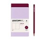 Jottbook (A6), 59 numbered pages, plain, Lilac and Port Red, Pack of 2