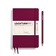 Notebook Paperback (B6+), Hardcover, 219 numbered pages, Port Red, plain