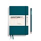 Notebook Paperback (B6+), Hardcover, 219 numbered pages, Pacific Green, plain
