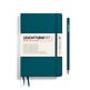 Notebook Paperback (B6+), Hardcover, 219 numbered pages, Pacific Green, ruled