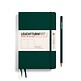 Notebook Paperback (B6+), Hardcover, 219 numbered pages, Forest Green, plain