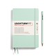 Notebook Paperback (B6+), Hardcover, 219 numbered pages, Mint Green, ruled